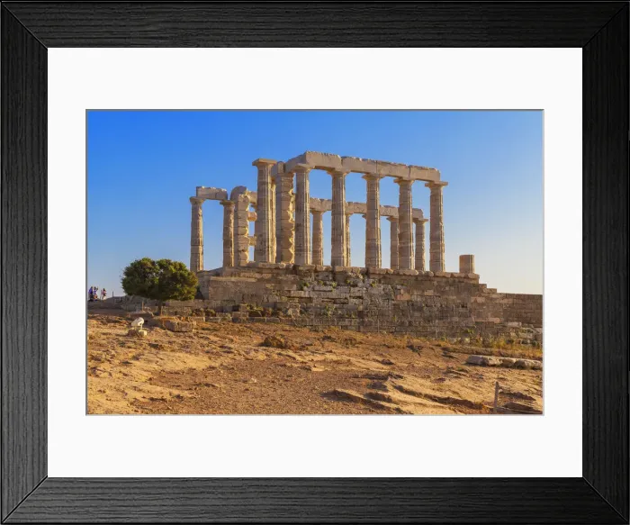 Framed Print : Temple of Poseidon, Cape Sounion, Attica, Greece, Europe Framed Print : Temple of Poseidon, Cape Sounion, Attica, Greece, Europe