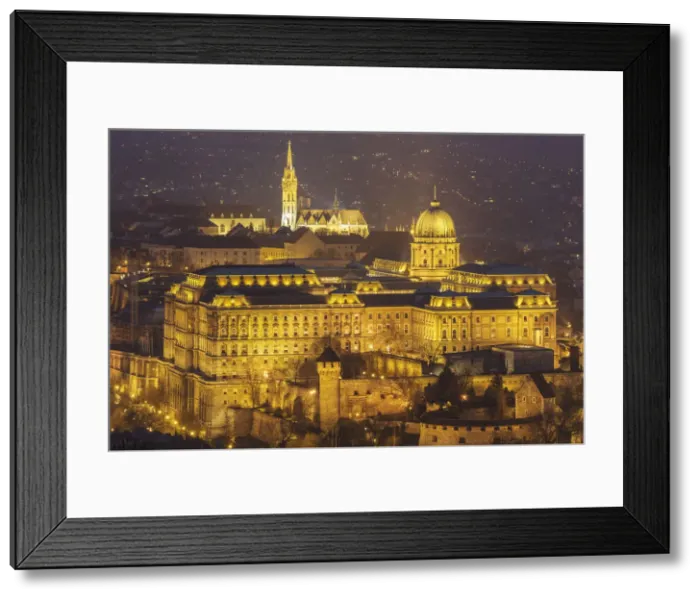Framed Print : Buda Castle, the historic seat of the Hungarian kings in Budapest, dating from Framed Print : Buda Castle, the historic seat of the Hungarian kings in Budapest, dating from