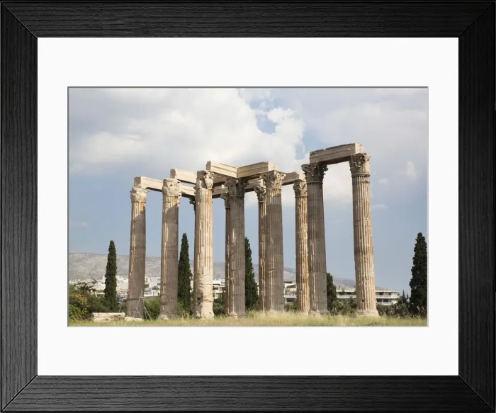 Framed Print : Temple of Olympian Zeus, Athens, Greece, Europe Framed Print : Temple of Olympian Zeus, Athens, Greece, Europe