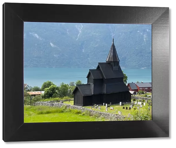The Stave Church in Urnes, UNESCO World Heritage Site, Sognefjord, Norway, Scandinavia