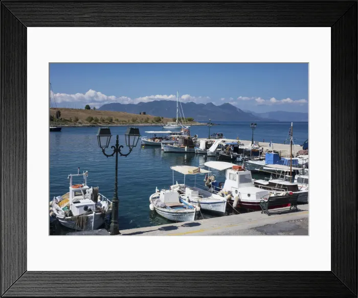 Framed Print : Harbour, Perdika Aegina, Saronic Islands, Greek Islands, Greece, Europe Framed Print : Harbour, Perdika Aegina, Saronic Islands, Greek Islands, Greece, Europe