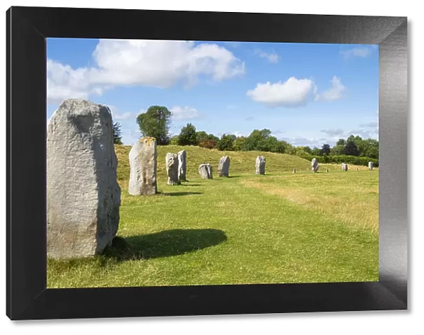 Standing stones at Avebury stone circle, Neolithic stone circle, UNESCO World Heritage