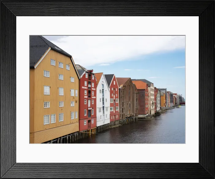 Framed Print : Old wooden warehouses on the Nidelva River in Trondheim, Trondelag, Norway, Scandinavia Framed Print : Old wooden warehouses on the Nidelva River in Trondheim, Trondelag, Norway, Scandinavia