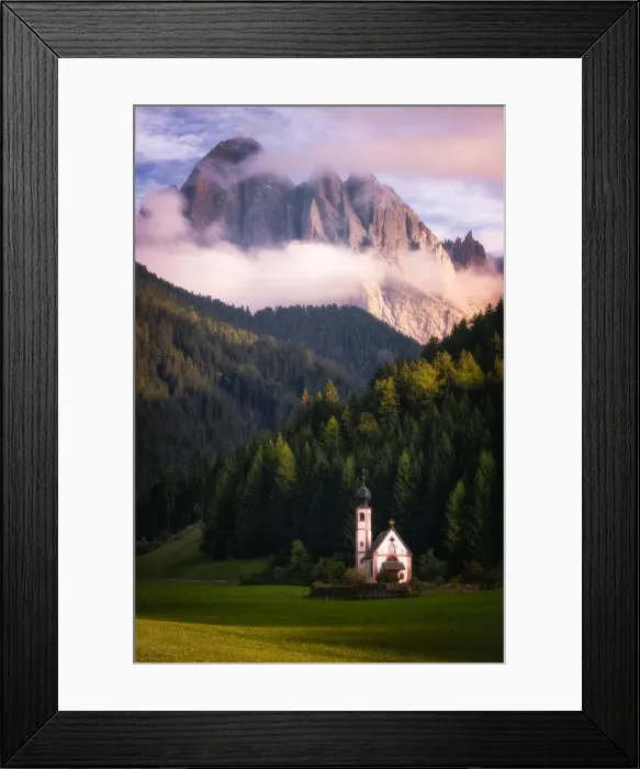 Framed Print : Chiesetta (Church) di San Giovanni, Dolomites, Italy, Europe Framed Print : Chiesetta (Church) di San Giovanni, Dolomites, Italy, Europe