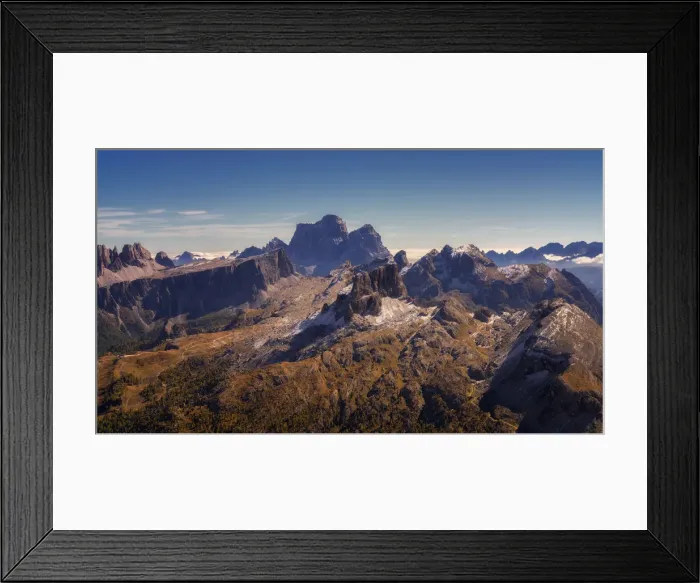 Framed Print : View of the Dolomites from the top of Monte Lagazuoi, Dolomites, Italy, Europe Framed Print : View of the Dolomites from the top of Monte Lagazuoi, Dolomites, Italy, Europe