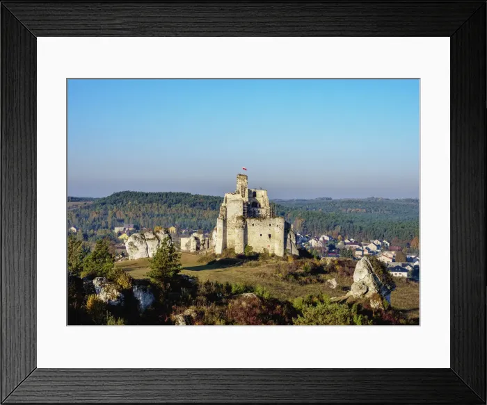 Framed Print : Mirow Castle Ruins, Trail of the Eagles Nests, Krakow-Czestochowa Upland (Polish Framed Print : Mirow Castle Ruins, Trail of the Eagles Nests, Krakow-Czestochowa Upland (Polish
