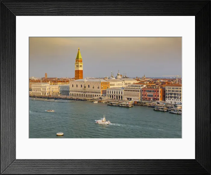 Framed Print : View of Venice from cruise ship at daybreak, Venice, UNESCO World Heritage Site, Veneto Framed Print : View of Venice from cruise ship at daybreak, Venice, UNESCO World Heritage Site, Veneto