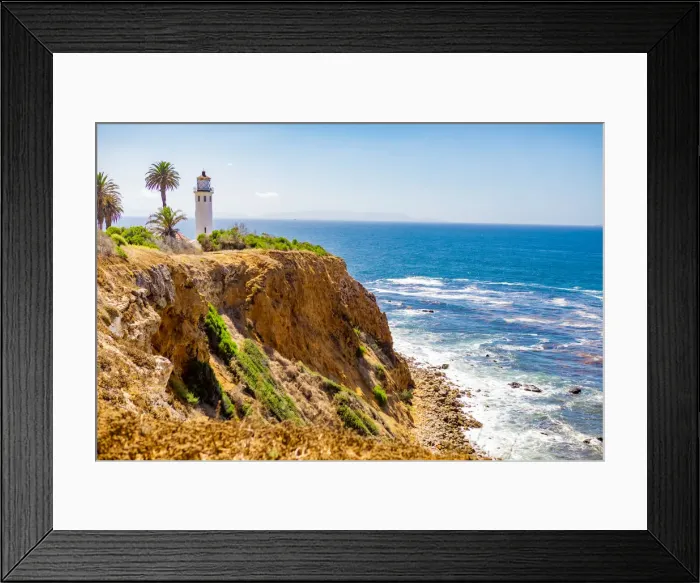 Framed Print : View of Point Vicente Lighthouse, Rancho Palos Verdes, California, United States of Framed Print : View of Point Vicente Lighthouse, Rancho Palos Verdes, California, United States of
