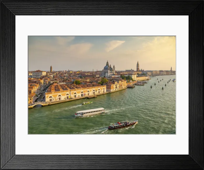 Framed Print : View of Venice from cruise ship at daybreak, Venice, UNESCO World Heritage Site, Veneto Framed Print : View of Venice from cruise ship at daybreak, Venice, UNESCO World Heritage Site, Veneto