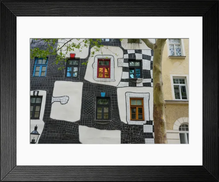 Framed Print : The KunstHaus Wien, a museum in Vienna, designed by the artist Friedensreich Hundertwasser Framed Print : The KunstHaus Wien, a museum in Vienna, designed by the artist Friedensreich Hundertwasser