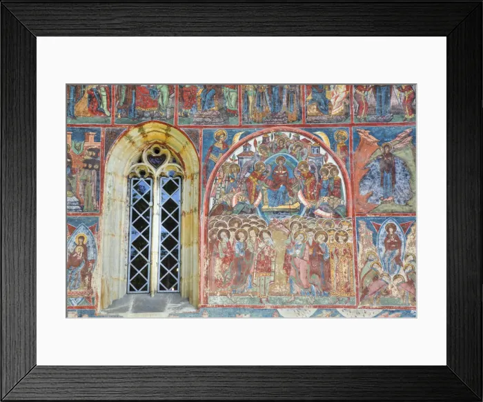 Framed Print : External Frescoes, Humor Monastery, 1530, UNESCO World Heritage Site, Manastirea Humorului Framed Print : External Frescoes, Humor Monastery, 1530, UNESCO World Heritage Site, Manastirea Humorului