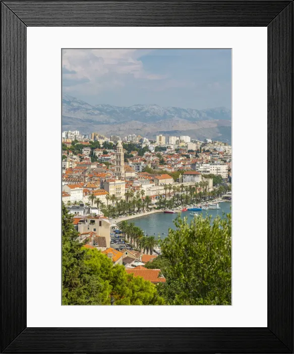 Framed Print : Panoramic view from above Split Town and Cathedral of Saint Domnius, Split, Dalmatian Framed Print : Panoramic view from above Split Town and Cathedral of Saint Domnius, Split, Dalmatian