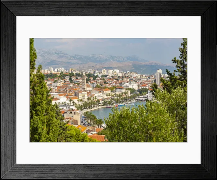 Framed Print : Panoramic view from above Split Town and Cathedral of Saint Domnius, Split, Dalmatian Framed Print : Panoramic view from above Split Town and Cathedral of Saint Domnius, Split, Dalmatian