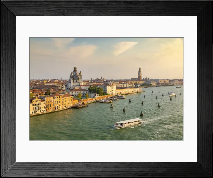 Framed Print : View of Venice from cruise ship at daybreak, Venice, UNESCO World Heritage Site, Veneto Framed Print : View of Venice from cruise ship at daybreak, Venice, UNESCO World Heritage Site, Veneto