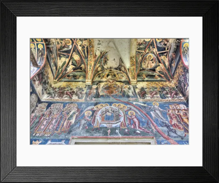 Framed Print : Interior Frescoes, Moldovita Monastery, 1532, UNESCO World Heritage Site, Vatra Moldovitei Framed Print : Interior Frescoes, Moldovita Monastery, 1532, UNESCO World Heritage Site, Vatra Moldovitei
