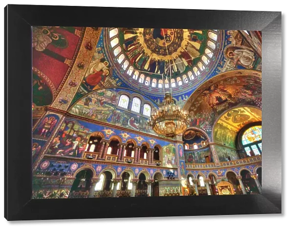 Frescoes, Holy Trinity Cathedral, founded 1902, Sibiu, Transylvania Region, Romania