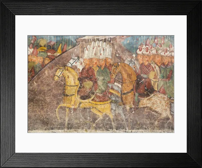 Framed Print : External Frescoes, Moldovita Monastery, 1532, UNESCO World Heritage Site, Vatra Moldovitei