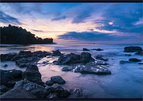 Sunrise at Playa Arco Beach, Uvita, Marino Ballena National Park, Puntarenas Province