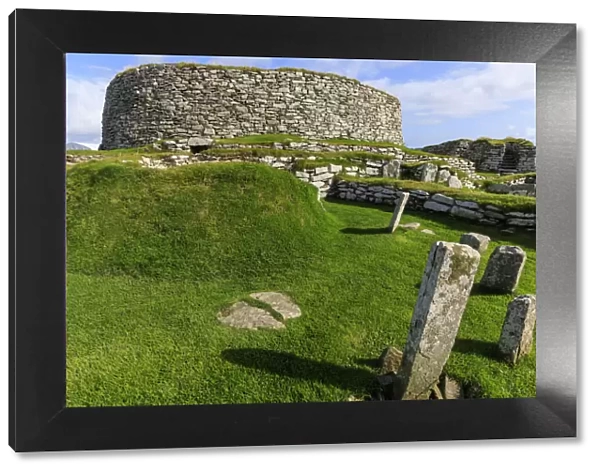 Clickimin Broch, Iron Age Fort, from the West, Clickimin Loch, Central Lerwick, Shetland