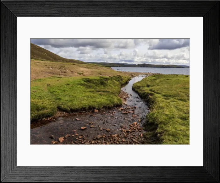 Framed Print : Little Ayre, burn, red sand and granite beach and rocks, Muckle Roe Island, Shetland Framed Print : Little Ayre, burn, red sand and granite beach and rocks, Muckle Roe Island, Shetland