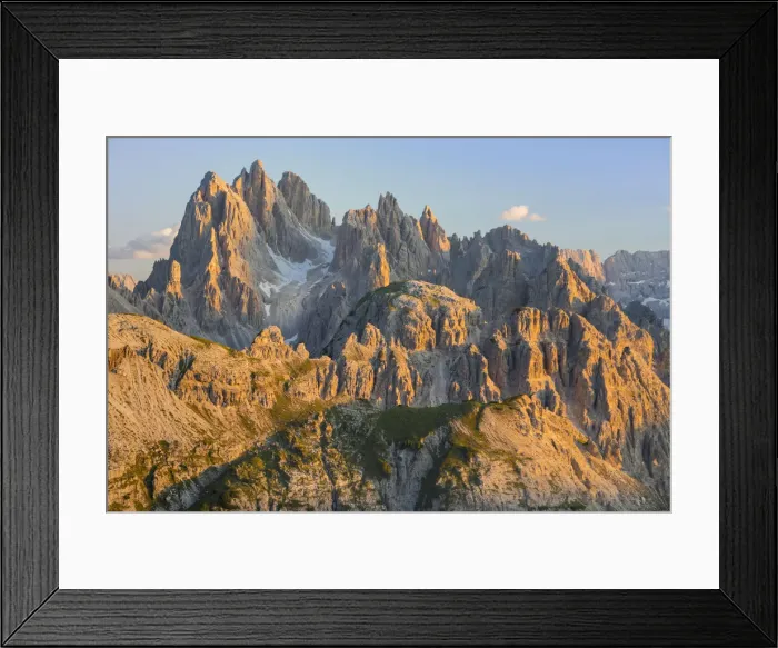 Framed Print : Cadini mountain group (Cima Cadin), Dolomites, UNESCO World Heritage Site, Veneto Framed Print : Cadini mountain group (Cima Cadin), Dolomites, UNESCO World Heritage Site, Veneto