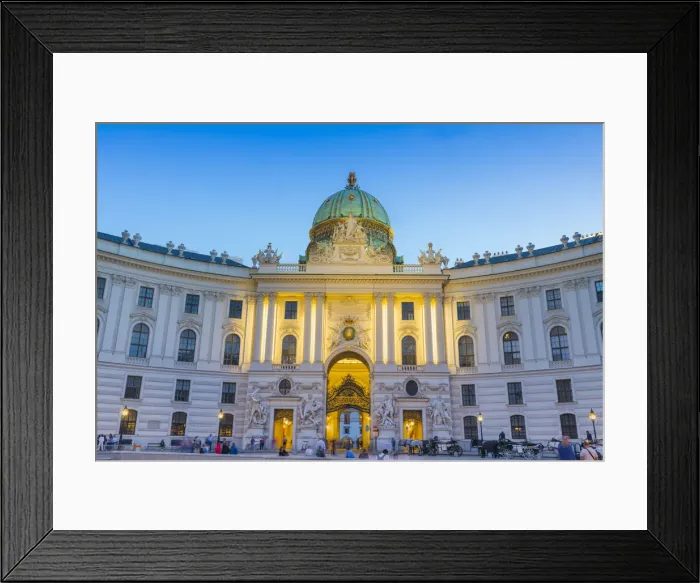 Framed Print : Hofburg Palace at dusk, Vienna, Austria, Europe Framed Print : Hofburg Palace at dusk, Vienna, Austria, Europe