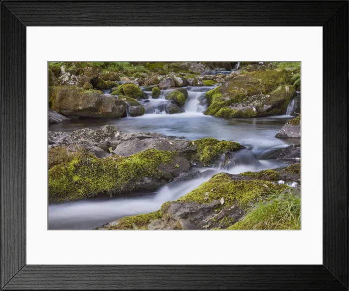 Framed Print : A woodland stream, the East Okement River, flowing off the northern slopes of Dartmoor Framed Print : A woodland stream, the East Okement River, flowing off the northern slopes of Dartmoor