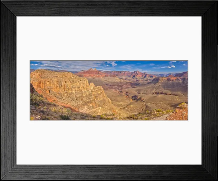 Framed Print : Grand Canyon view from the east side of Skeleton Point along the South Kaibab Trail Framed Print : Grand Canyon view from the east side of Skeleton Point along the South Kaibab Trail
