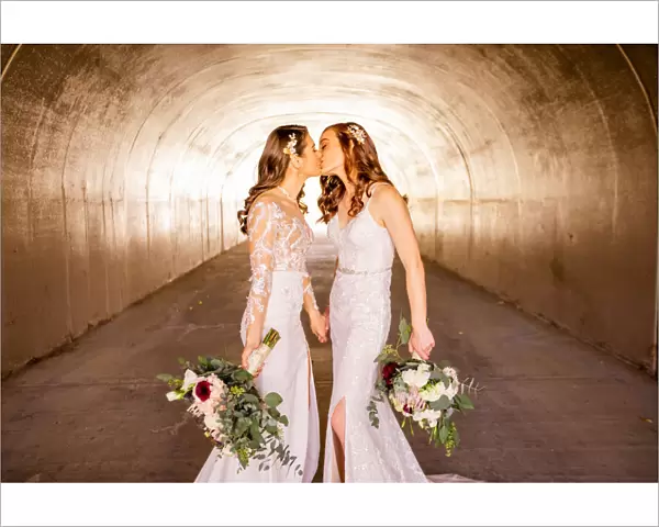 Brides first look pre-wedding ceremony, Corona, California, United States of America