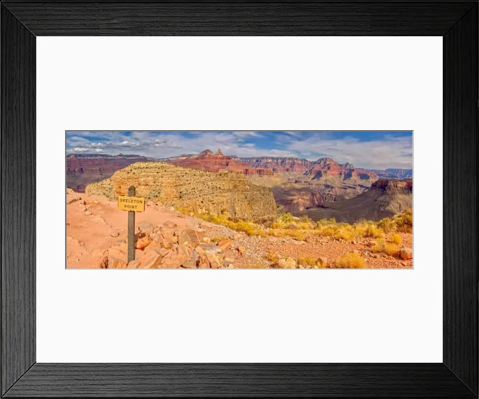 Framed Print : Grand Canyon view from Skeleton Point along the South Kaibab Trail on the south rim Framed Print : Grand Canyon view from Skeleton Point along the South Kaibab Trail on the south rim