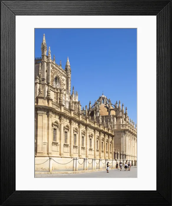 Framed Print : Seville Cathedral of Saint Mary of the See, UNESCO World Heritage Site, Calle Fray Framed Print : Seville Cathedral of Saint Mary of the See, UNESCO World Heritage Site, Calle Fray