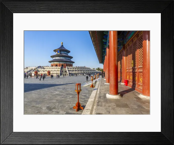 Framed Print : The Hall of Prayer for Good Harvests in the Temple of Heaven, UNESCO World Heritage Site Framed Print : The Hall of Prayer for Good Harvests in the Temple of Heaven, UNESCO World Heritage Site