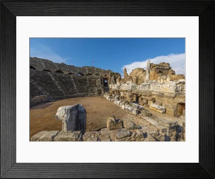 Framed Print : Amphitheatre at Side, Side, Antalya Province, Turkey, Asia Minor, Eurasia Framed Print : Amphitheatre at Side, Side, Antalya Province, Turkey, Asia Minor, Eurasia