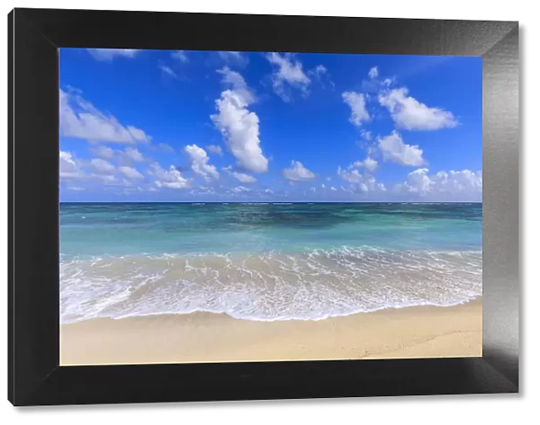 Nisbet Beach, turquoise sea, Nevis, St. Kitts and Nevis, West Indies, Caribbean, Central