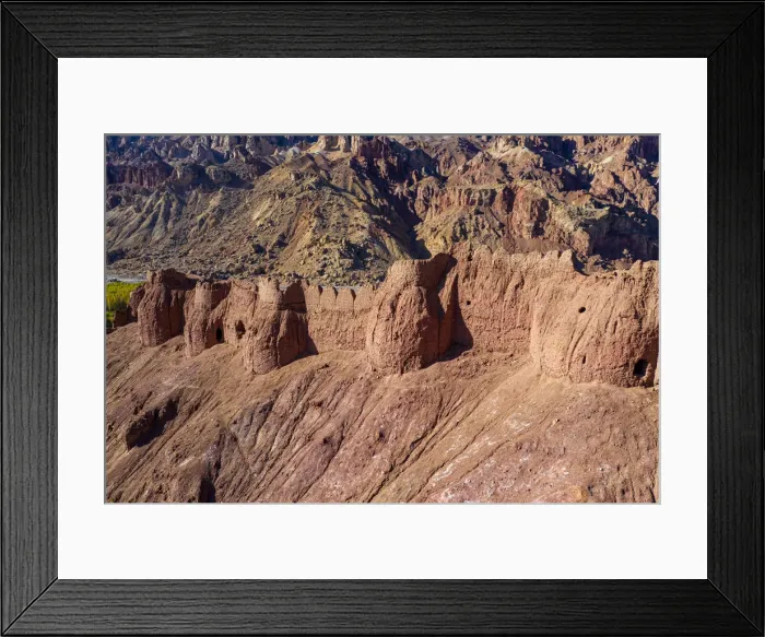 Framed Print : Aerial by drone of Shahr-e Zuhak. the red city, Bamyan, Afghanistan, Asia Framed Print : Aerial by drone of Shahr-e Zuhak. the red city, Bamyan, Afghanistan, Asia