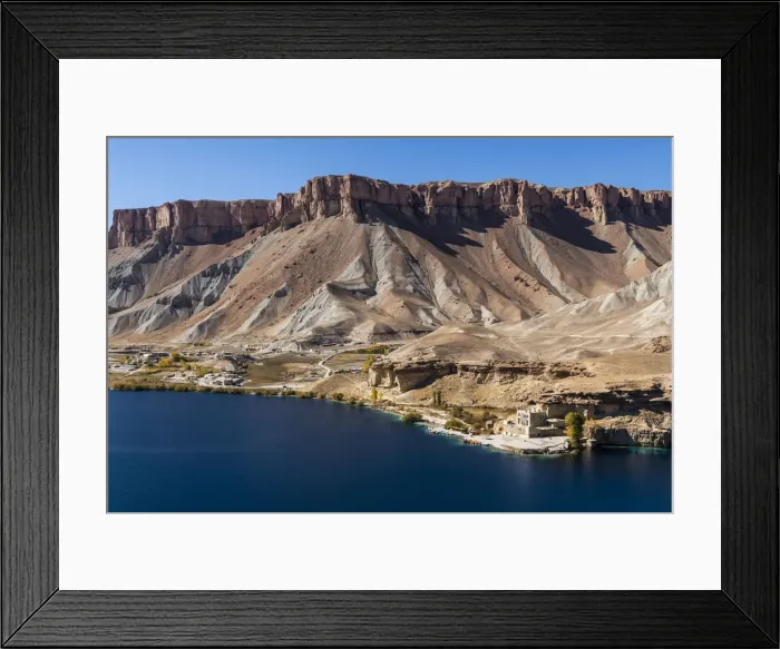 Framed Print : View over the deep blue lakes of the Band-E-Amir National Park, Afghanistan, Asia Framed Print : View over the deep blue lakes of the Band-E-Amir National Park, Afghanistan, Asia