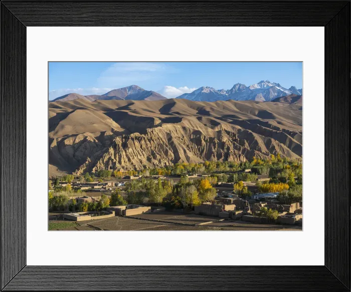 Framed Print : View by drone over Bamyan, Shahr-e Gholghola (City of Screams) ruins, Bamyan, Afghanistan Framed Print : View by drone over Bamyan, Shahr-e Gholghola (City of Screams) ruins, Bamyan, Afghanistan