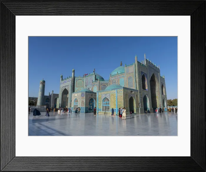 Framed Print : Blue Mosque, Mazar-E-Sharif, Afghanistan, Asia Framed Print : Blue Mosque, Mazar-E-Sharif, Afghanistan, Asia