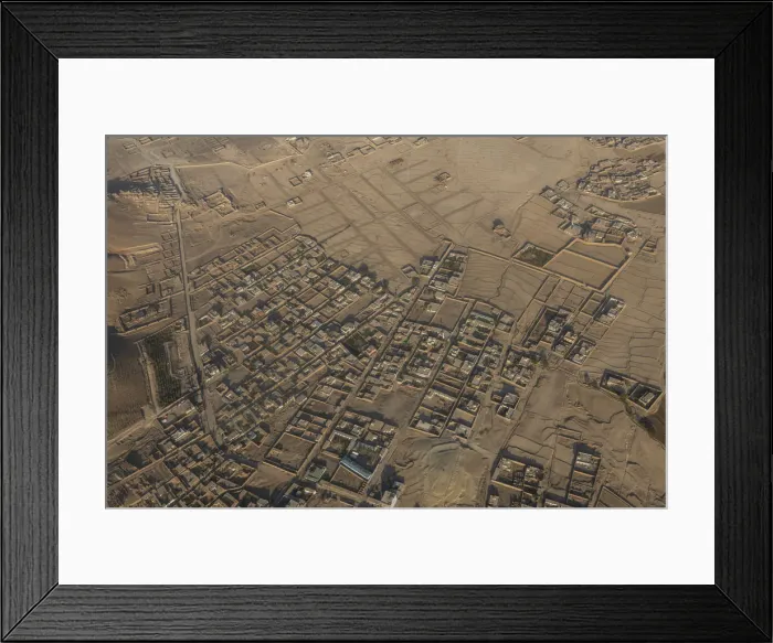 Framed Print : Aerial of Kabul, Afghanistan, Asia