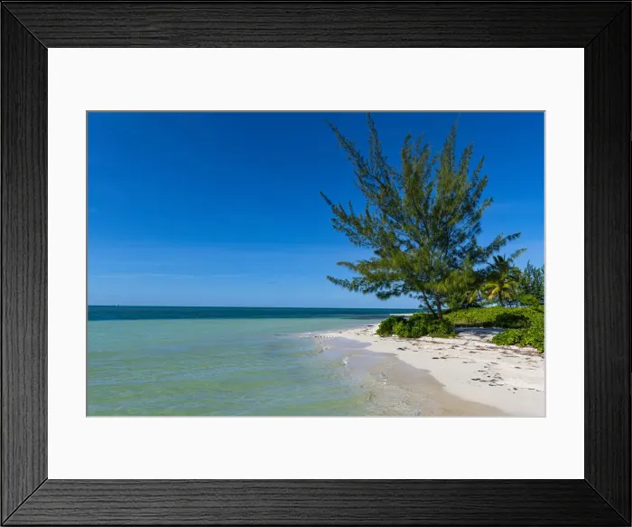 Framed Print : White sand beach, Water Cay, Grand Cayman, Cayman Islands, Caribbean, Central America Framed Print : White sand beach, Water Cay, Grand Cayman, Cayman Islands, Caribbean, Central America