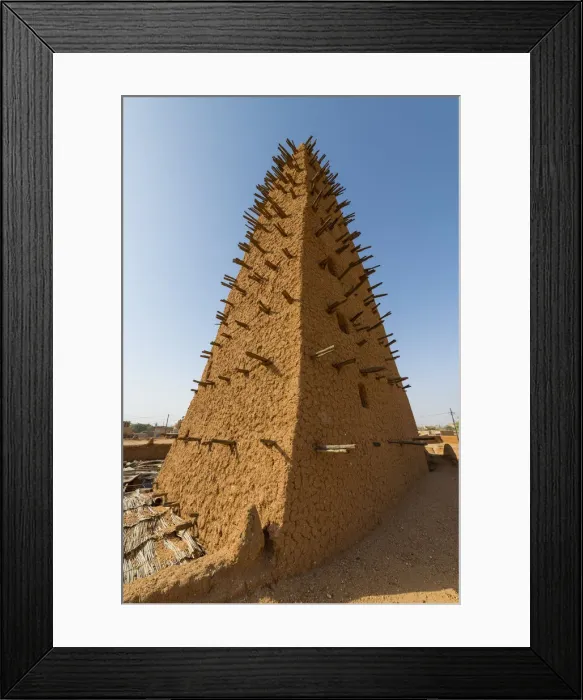 Framed Print : Grand Mosque, UNESCO World Heritage Site, Agadez, Niger, West Africa, Africa