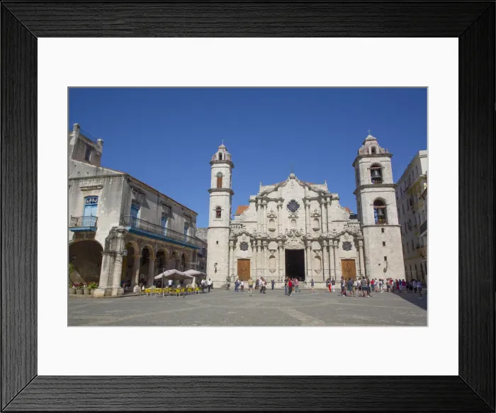 Framed Print : Cathedral de San Cristobal, Plaza de la Cathedral, Old Town, UNESCO World Heritage Site