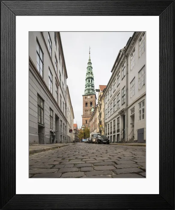 Framed Print : Cobbled Street, Central Copenhagen, Denmark, Scandinavia, Europe Framed Print : Cobbled Street, Central Copenhagen, Denmark, Scandinavia, Europe