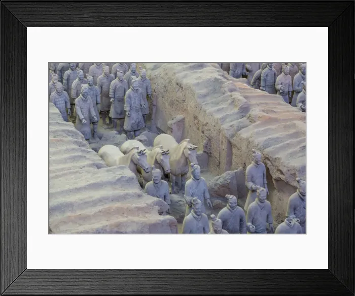 Framed Print : View of Terracotta Warriors in the Tomb Museum, UNESCO World Heritage Site, Xi an Framed Print : View of Terracotta Warriors in the Tomb Museum, UNESCO World Heritage Site, Xi an