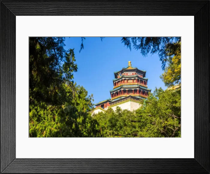 Framed Print : View of Tower of Buddhist Incense on Longevity Hill, Summer Palace, UNESCO World Heritage Framed Print : View of Tower of Buddhist Incense on Longevity Hill, Summer Palace, UNESCO World Heritage