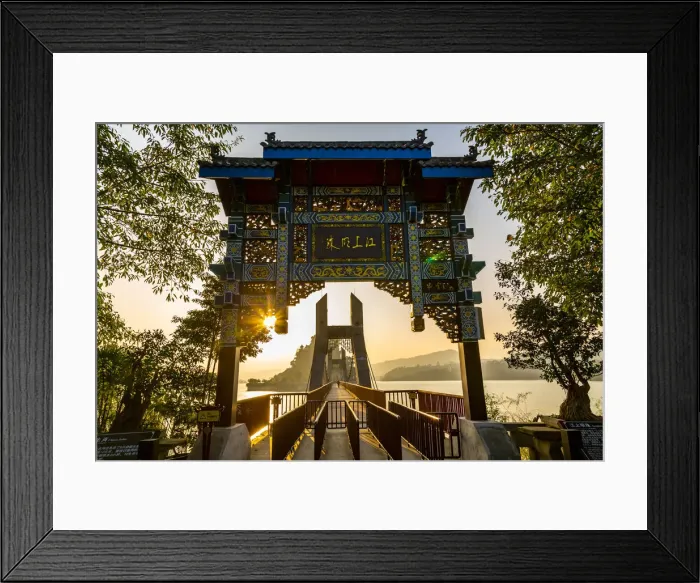 Framed Print : View of entrance to Shi Baozhai Pagoda on Yangtze River near Wanzhou, Chongqing Framed Print : View of entrance to Shi Baozhai Pagoda on Yangtze River near Wanzhou, Chongqing