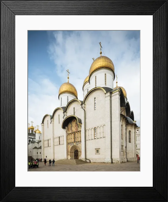 Framed Print : Exterior of Dormition Cathedral, The Kremlin, UNESCO World Heritage Site, Moscow Framed Print : Exterior of Dormition Cathedral, The Kremlin, UNESCO World Heritage Site, Moscow
