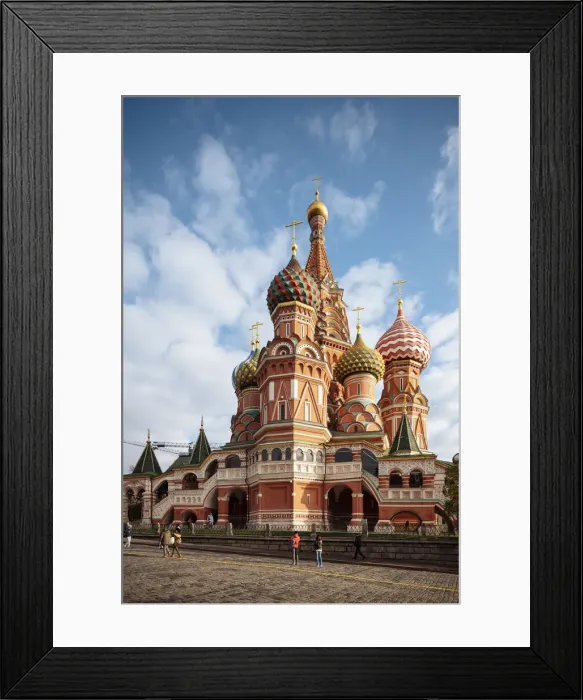 Framed Print : Exterior of St. Basils Cathedral, Red Square, UNESCO World Heritage Site, Moscow Framed Print : Exterior of St. Basils Cathedral, Red Square, UNESCO World Heritage Site, Moscow