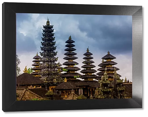 The Besakih Temple, the largest and holiest temple of Hindu religion in Bali, Indonesia