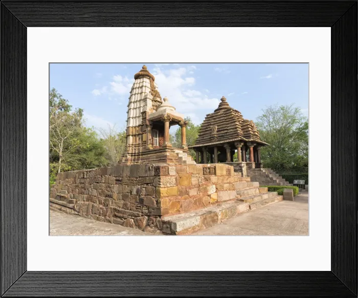 Framed Print : Lakshmi and Varaha Temples, Khajuraho Group of Monuments, UNESCO World Heritage Site